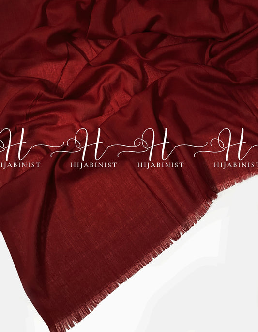 Fluid Lawn Hijab - Ruby Red