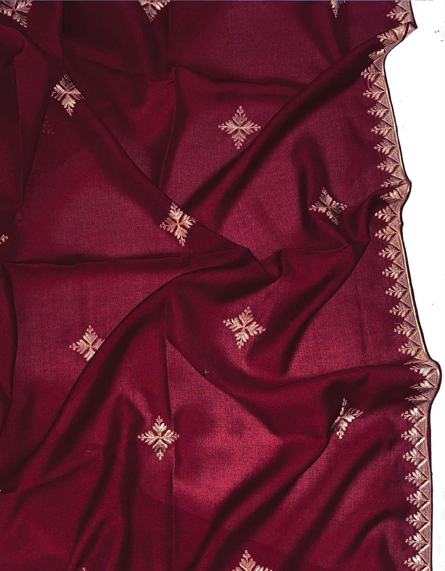 Embroided Chadars - PM - Maroon