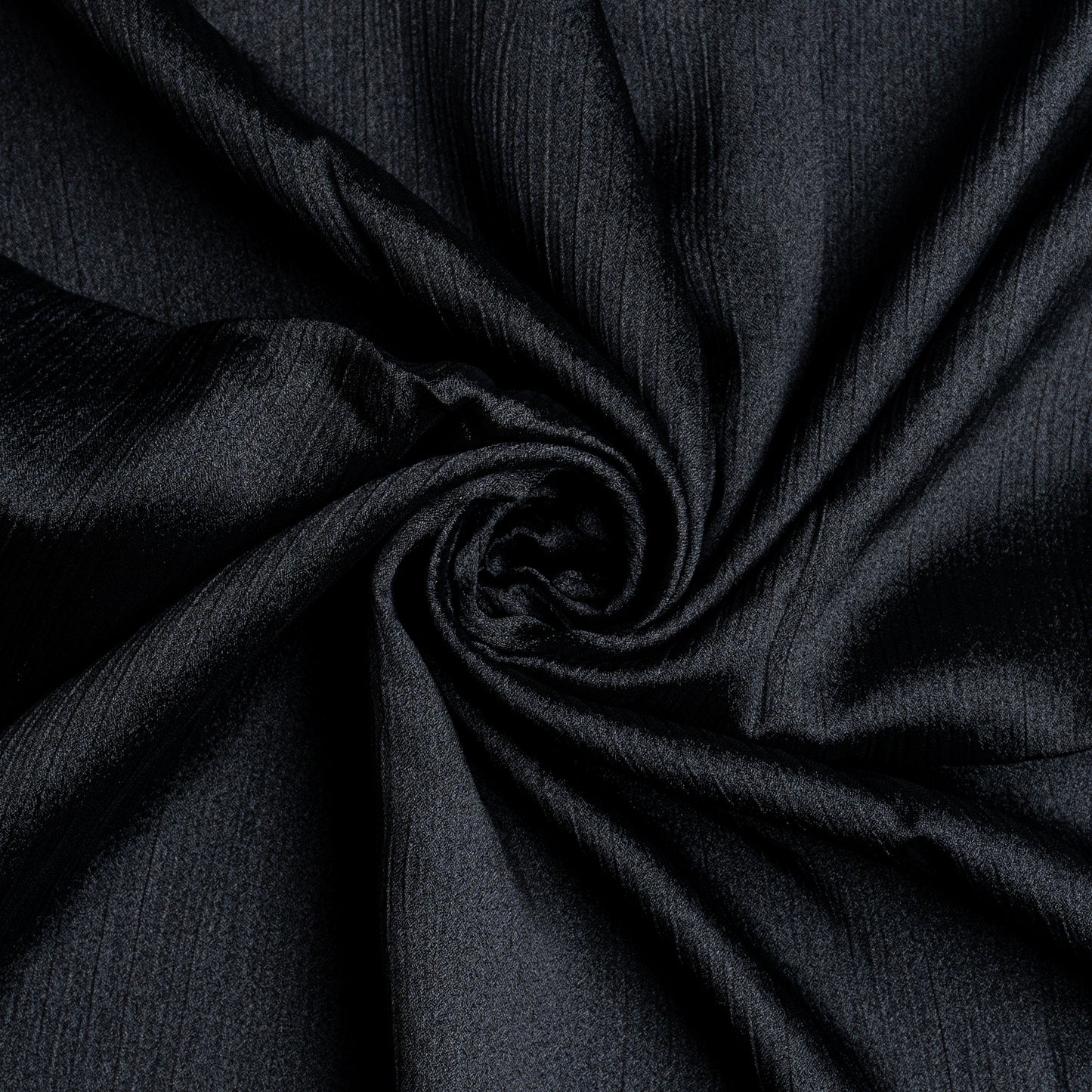 Black - Crinkle Silk Hijab