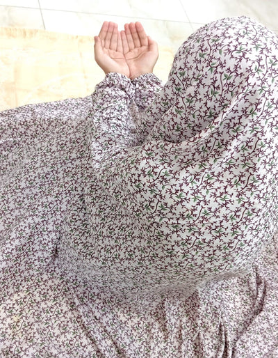 Best quality namaz chadar with stitched sleeves, lightweight, airy, summer-friendly, and ready to wear. Comfortable and affordable prayer khimar