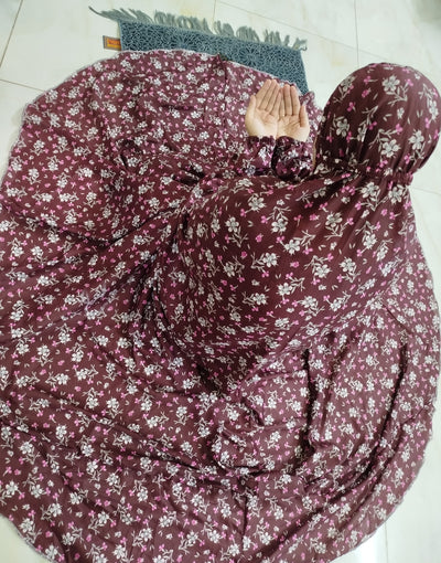 Stitched namaz chadar full coverage with headband