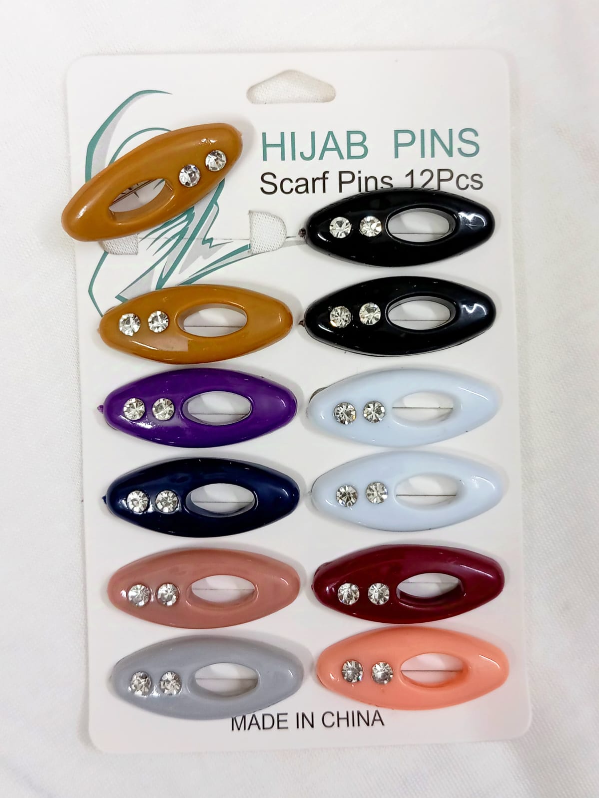 Hijab Pins - Safety Pins Stone