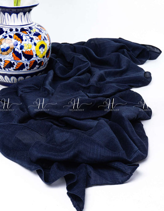 Bareeza Lawn Hijab - Midnight Blue