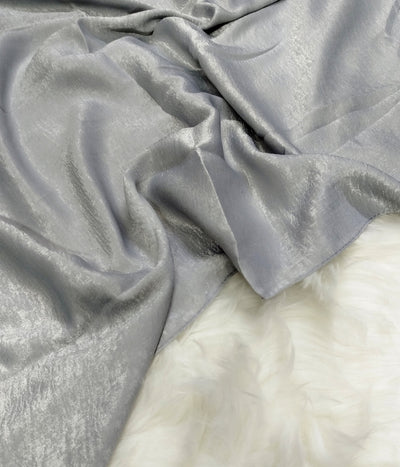 Velvet Silk Hijab in Silver Color