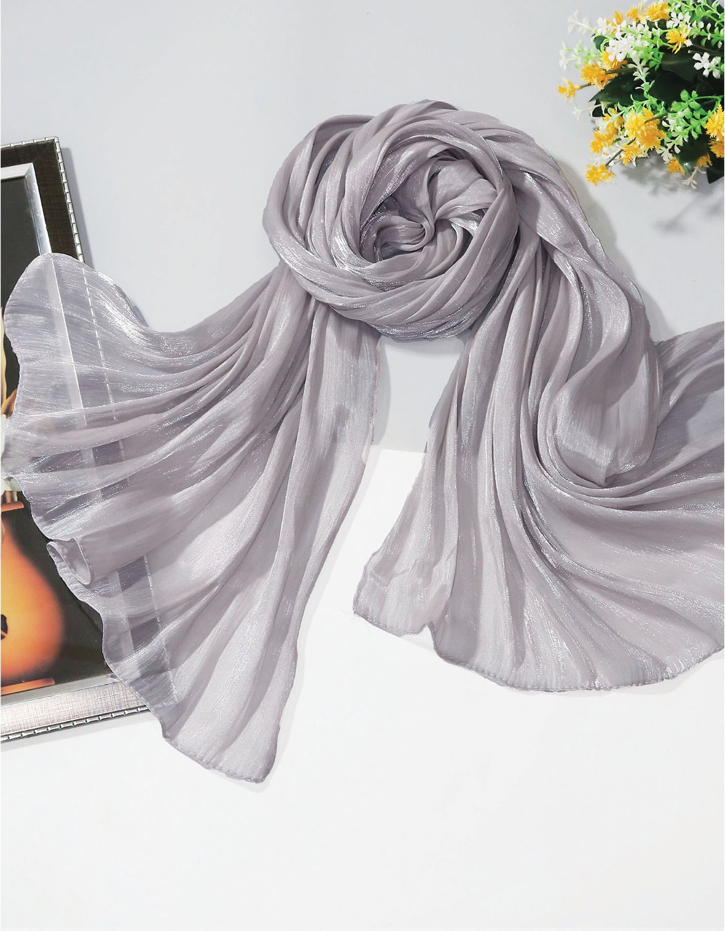 Organza Silk - Silver